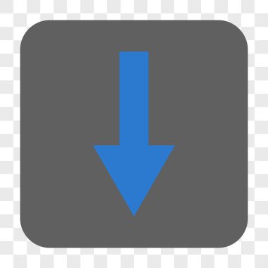 Yuvarlatılmış Kare düğme aşağı ok