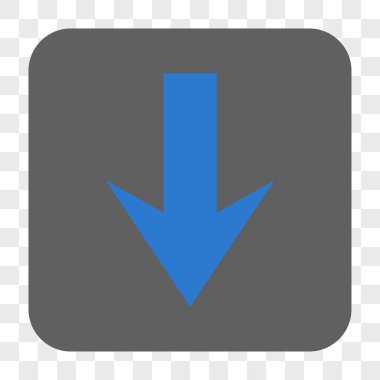 Yuvarlatılmış Kare düğme aşağı ok