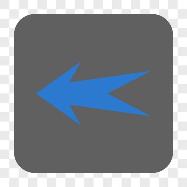 Ok sol yuvarlak kare düğme