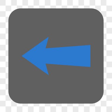 Ok sol yuvarlak kare düğme