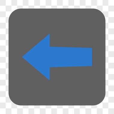 Ok sol yuvarlak kare düğme