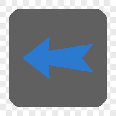 Ok sol yuvarlak kare düğme