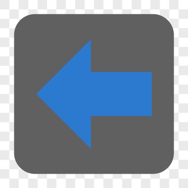 Ok sol yuvarlak kare düğme