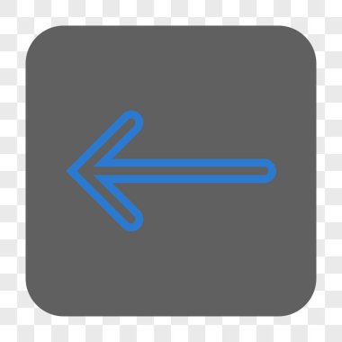 Ok sol yuvarlak kare düğme