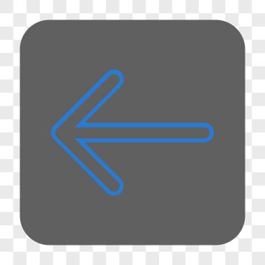 Ok sol yuvarlak kare düğme