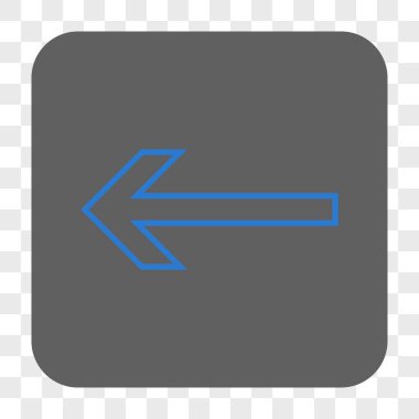 Ok sol yuvarlak kare düğme