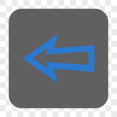 Ok sol yuvarlak kare düğme