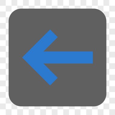 Ok sol yuvarlak kare düğme