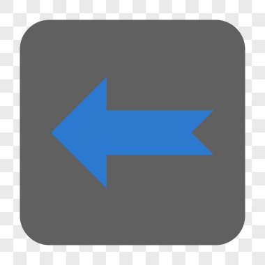 Ok sol yuvarlak kare düğme