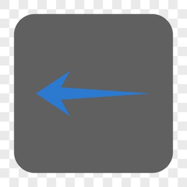 Ok sol yuvarlak kare düğme