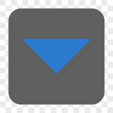 Ok ucu yuvarlatılmış kare düğmesini basılı