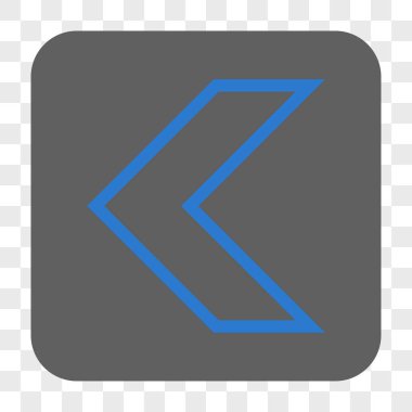 Ok ucu sol yuvarlak kare düğme