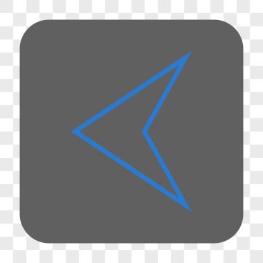 Ok ucu sol yuvarlak kare düğme