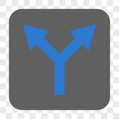 Yuvarlatılmış Kare düğmesini yukarı çatallanma ok