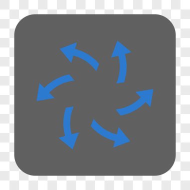 Santrifüj okları yuvarlak kare düğme