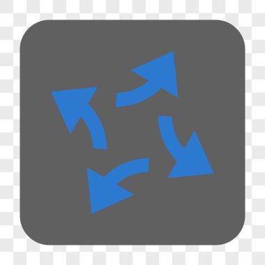 Santrifüj okları yuvarlak kare düğme