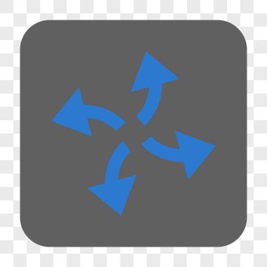 Santrifüj okları yuvarlak kare düğme