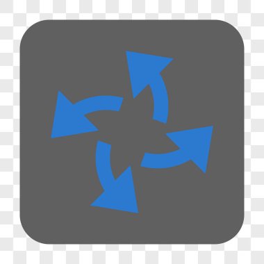 Santrifüj okları yuvarlak kare düğme