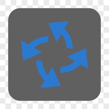 Santrifüj okları yuvarlak kare düğme