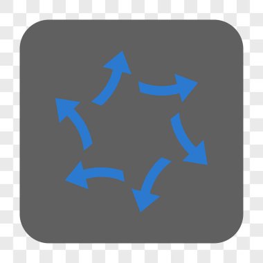 Santrifüj okları yuvarlak kare düğme