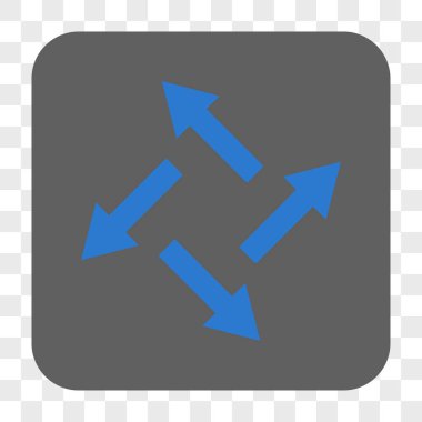 Santrifüj okları yuvarlak kare düğme