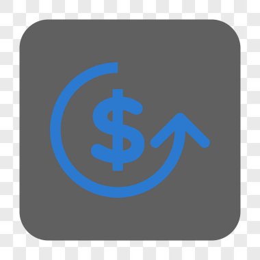 Ters ibraz yuvarlak kare düğme