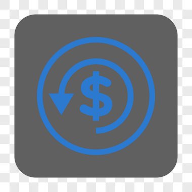 Ters ibraz yuvarlak kare düğme