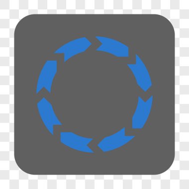 Dolaşım yuvarlak kare düğme