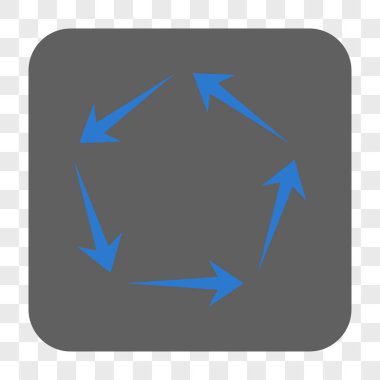 Dolaşım yuvarlak kare düğme