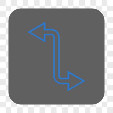 Eğri Exchange ok yuvarlak kare düğme