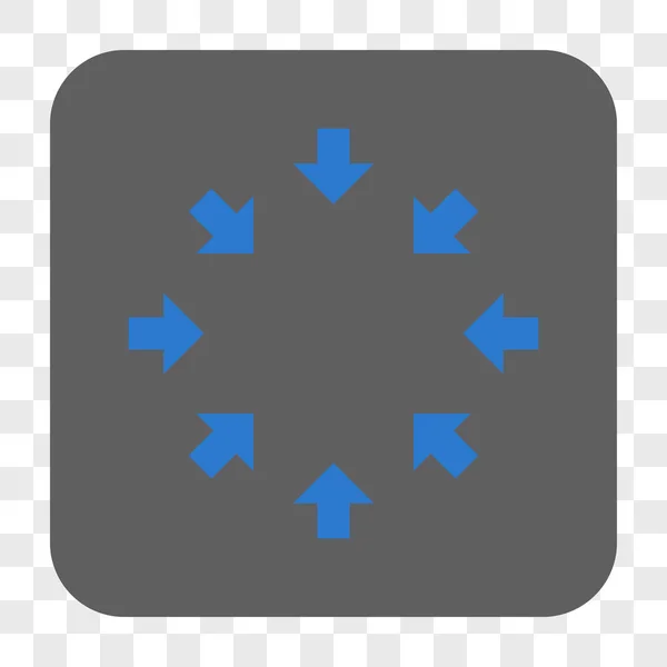 Flechas compactas redondeadas botón cuadrado — Archivo Imágenes Vectoriales
