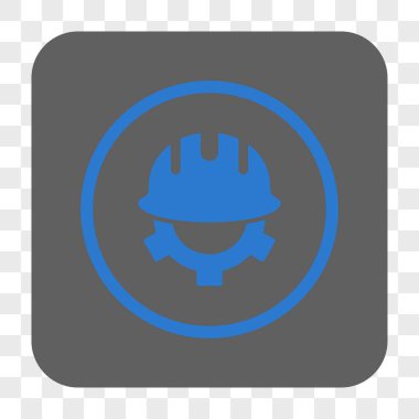 Geliştirme kask yuvarlak kare düğme