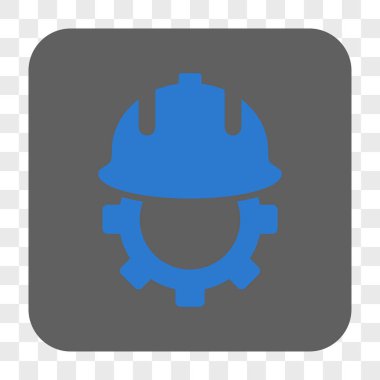 Geliştirme kask yuvarlak kare düğme