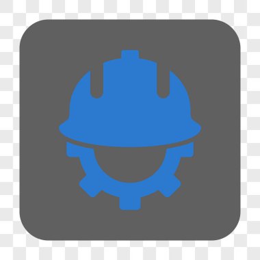 Geliştirme kask yuvarlak kare düğme