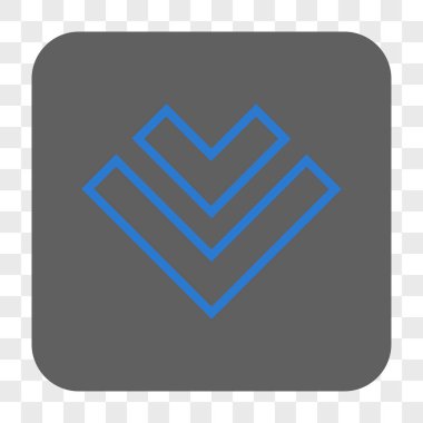 Yuvarlatılmış Kare düğme aşağı yön