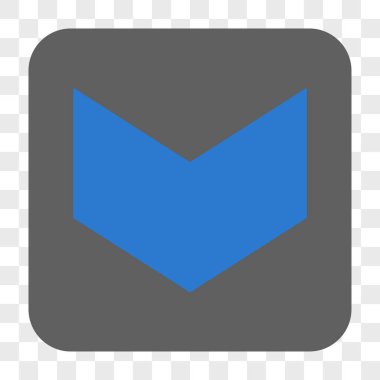 Yuvarlatılmış Kare düğme aşağı yön