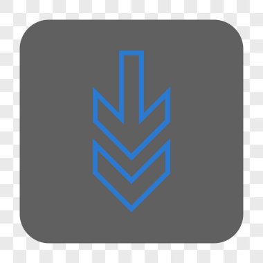 Yuvarlatılmış Kare düğme aşağı yön