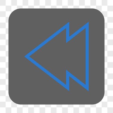 Yön sol yuvarlak kare düğme