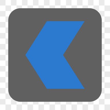 Yön sol yuvarlak kare düğme