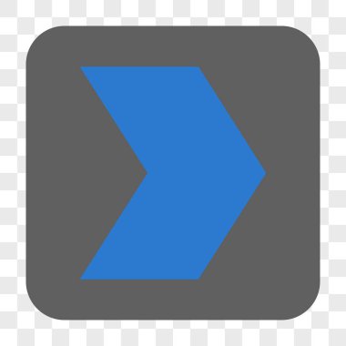 Yön sağ yuvarlak kare düğme