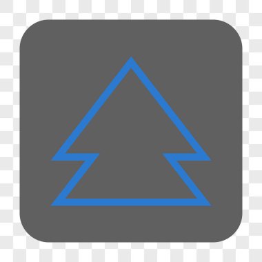 Yön yukarı yuvarlak kare düğme