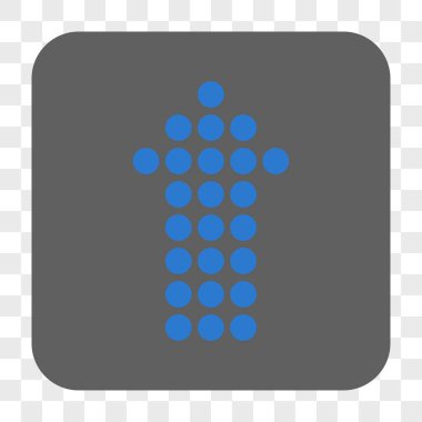 Yuvarlatılmış Kare düğmesini yukarı noktalı ok