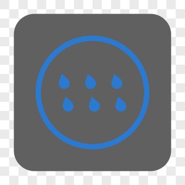 Damla kare düğme yuvarlak