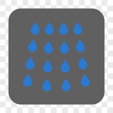 Damla kare düğme yuvarlak