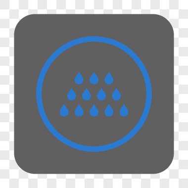 Damla kare düğme yuvarlak