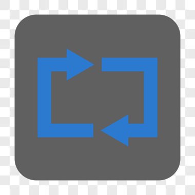 Exchange okları yuvarlak kare düğme