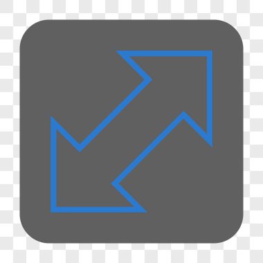 Exchange çapraz kare düğme yuvarlak