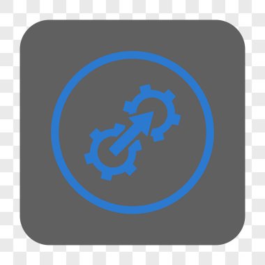 Dişli Tümleştirme yuvarlak kare düğme