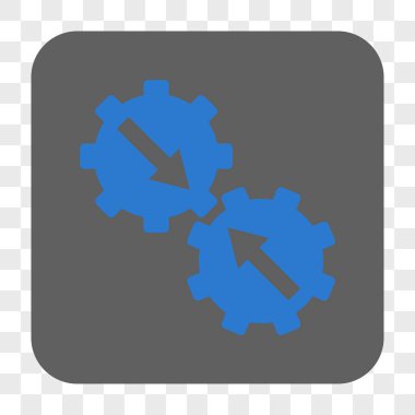 Dişli Tümleştirme yuvarlak kare düğme