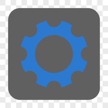 Dişli yuvarlak kare düğme